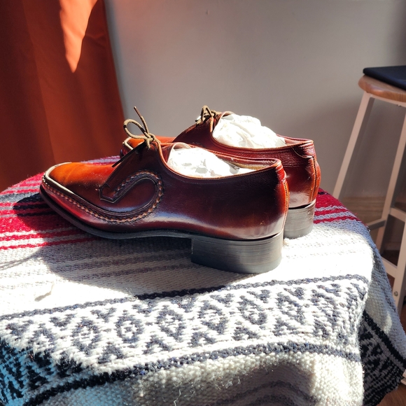 Barker England Leather Oxford Shoes - Handmade NEW - Picture 9 of 11